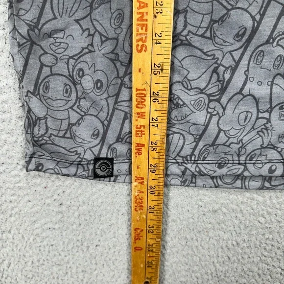 Pokemon Pikachu Adult Mens T-Shirt Large Grey Graphic Ombre Short Sleeve Tee NEW - Picture 7 of 8